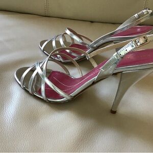 Kate Spade New York HAZEL Silver Sandals, Size 9 M